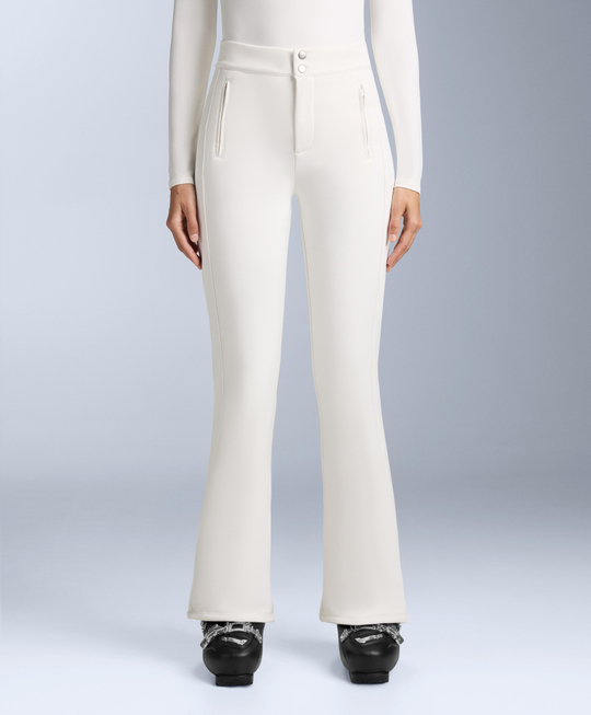 OYSHO Водонепроницаемые расклешенные брюки SKI полной длины, белый