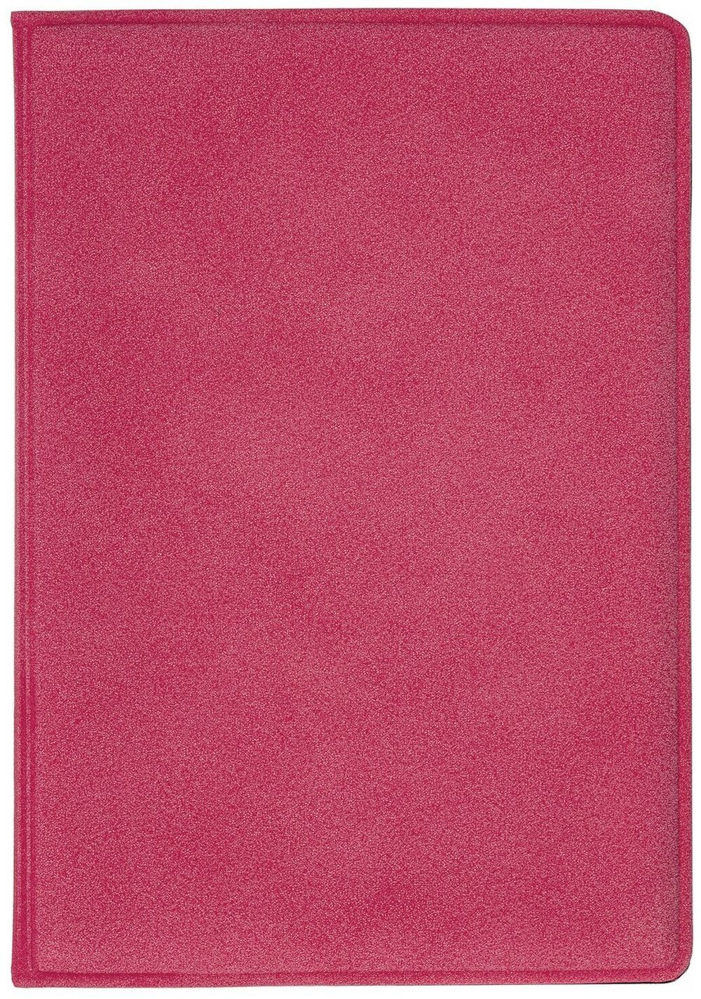 Обложка для паспорта STAFF, бархатный полиуретан, "Роза", розовая, 237619