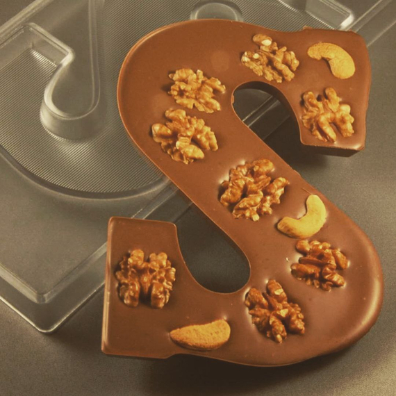 Форма для шоколадных фигур &quot;Буквы&quot; - S (275*135мм)