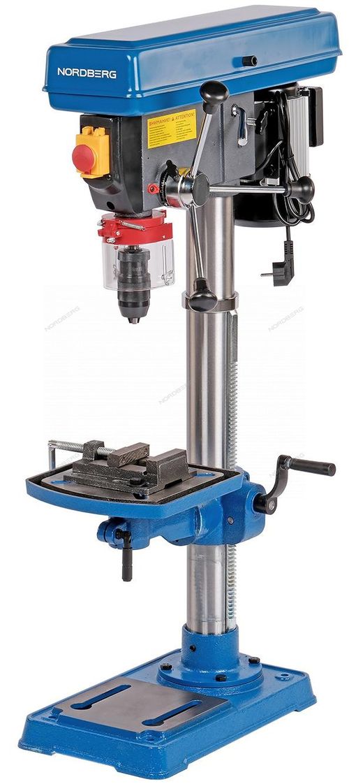 NORDBERG (ND1667) Станок сверлильный с тисками, 600 Вт, 16 мм, 12 скоростей