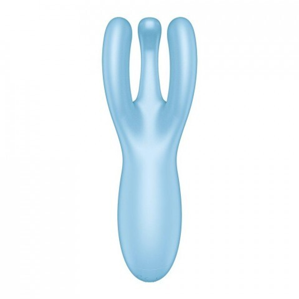 Клиторальный вибростимулятор Satisfyer Threesome 4 Connect App голубой