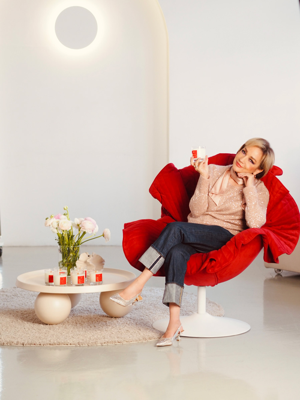 Свеча в стеклянном стакане 320 мл, «Ландыш» Лимитированная коллекция Татьяны Булановой