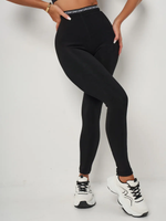 Леггинсы с мехом на резинке теплые бесшовные