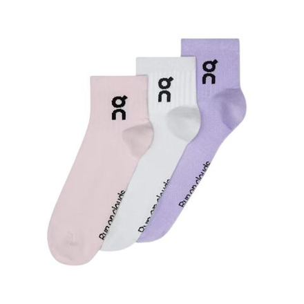 Теннисные носки On Logo Mid 3P - orchid/bloom