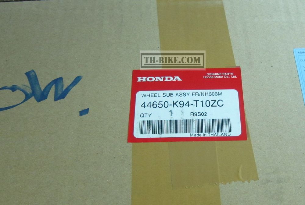 44650-K94-T10ZC. WHEEL SUB ASSY., FR. *NH303M*. HONDA