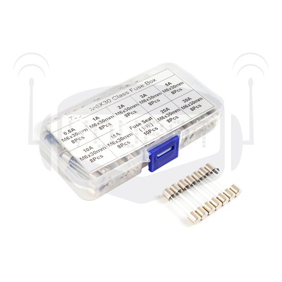 Набор стеклянных предохранителей