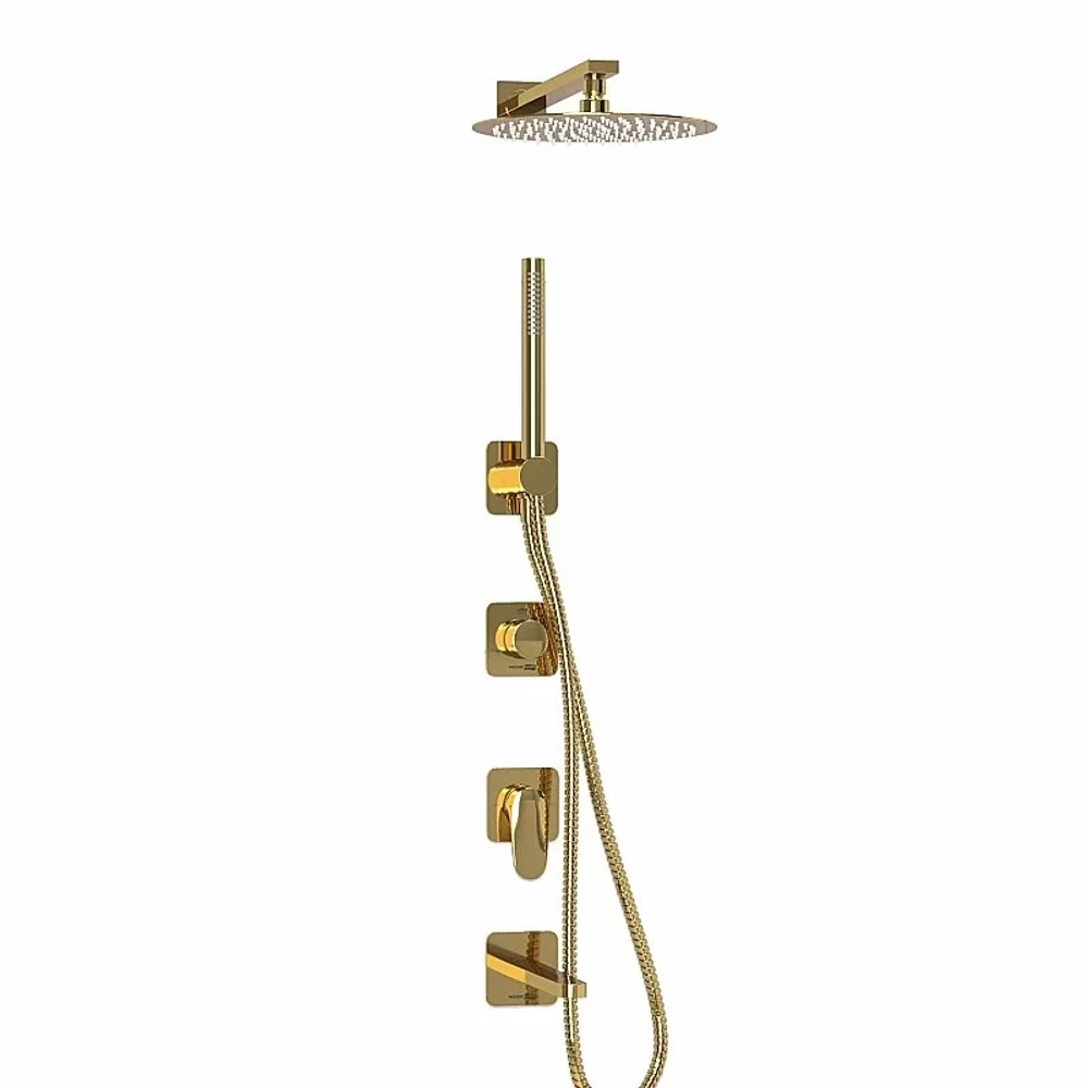Душевая система WasserKRAFT Neckar 2100 SET2842 золото