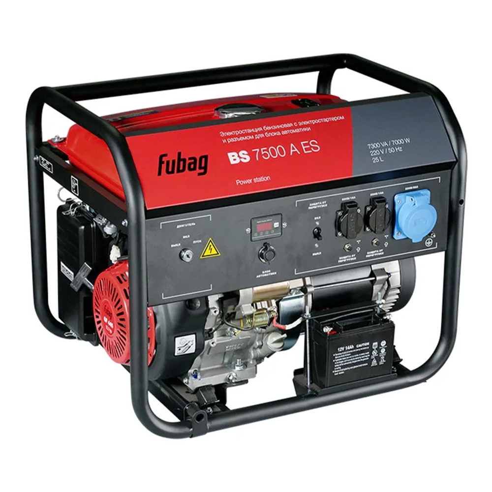 Бензиновый генератор FUBAG BS 7500 A ES с кожухом Geon 1200 RAL 7024