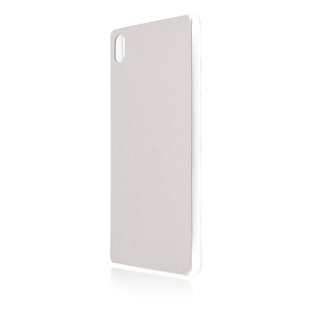 Чехол ROSCO для Sony Xperia Z5 Premium оптом (арт. Z5P-LEATHER-TPU-SILVER)