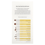 Bdellium Tools, Studio Line, набор кисточек для глаз и чехол, в комплект входит 12 предметов