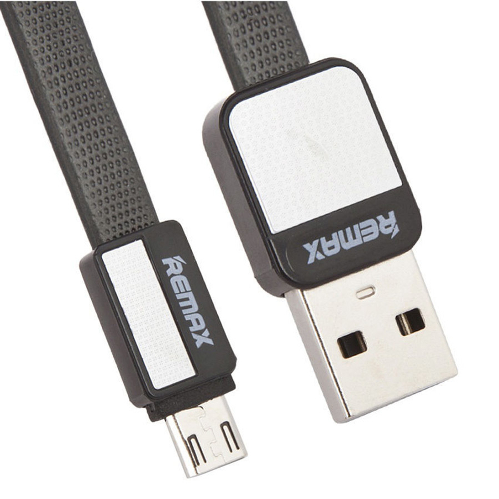Кабель USB - MicroUSB Remax RC-044m (плоский) Черный