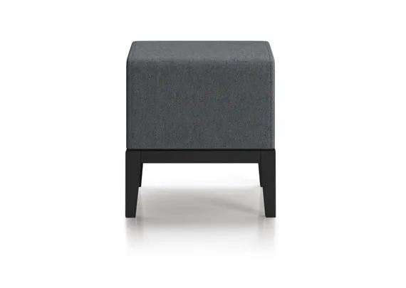 Банкетка Fjord 40 см (серый твид, бук под эмалью)