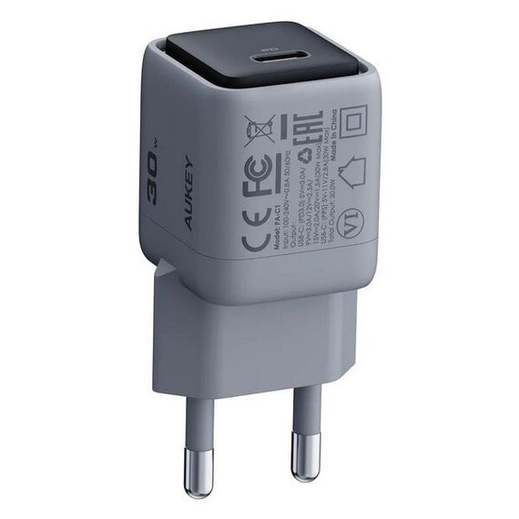 Cетевое зарядное устройство Aukey Comet Mini 30W (PA-C1) Grey