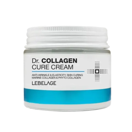 Подтягивающий крем для лица с коллагеном LEBELAGE Dr. Collagen Cure Cream 70 мл.