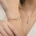 Браслет из комбинированного золота c натуральными топазами white Артикул: 05-0751-00-201-1111