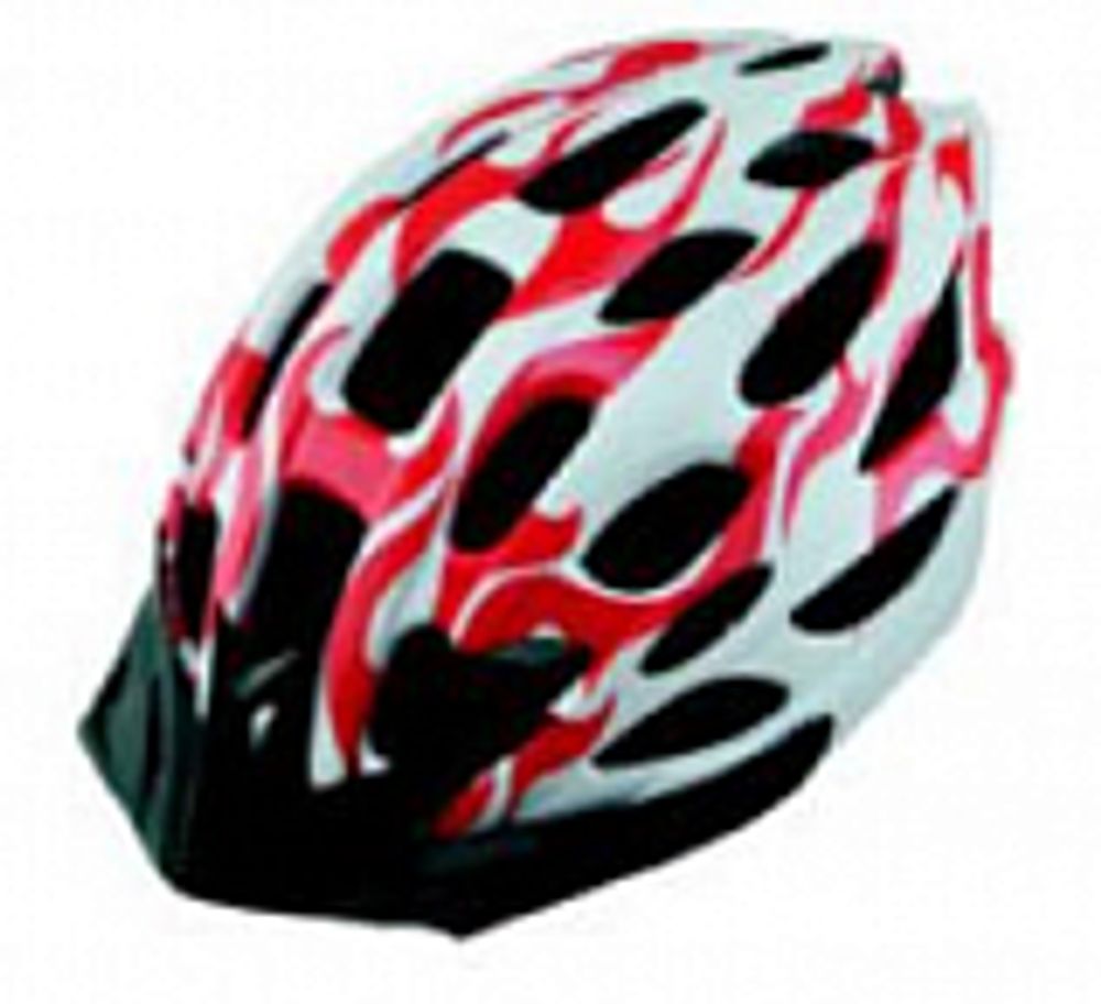 Шлем защитный FSD-HL003 (in-mold) красно-белый, размер L