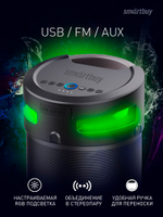 Колонка 4.1 SmartBuy Z1, 74Вт, IPX5, Bluetooth, MP3, FM-радио, караоке (SBS-970)