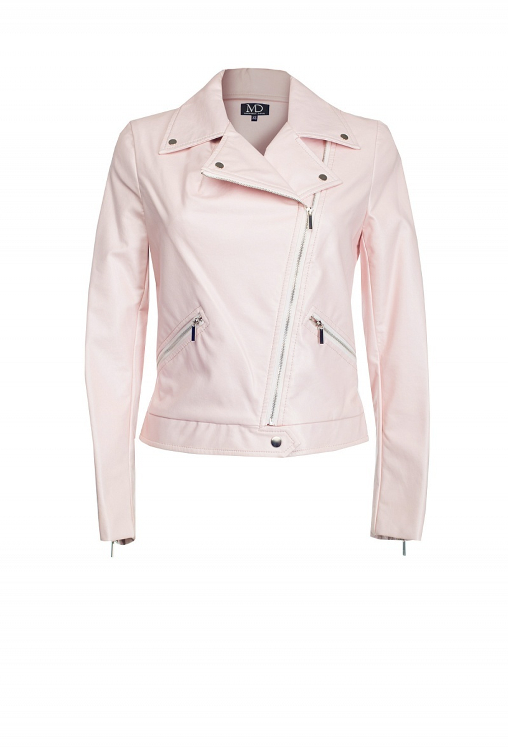 Куртка-косуха из экокожи розовая LE-05-17FW