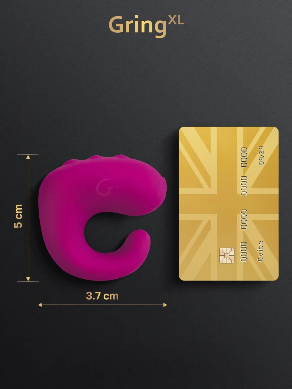 Gvibe Gring XL - 2 в 1 Вибрирующее кольцо и пульт управления