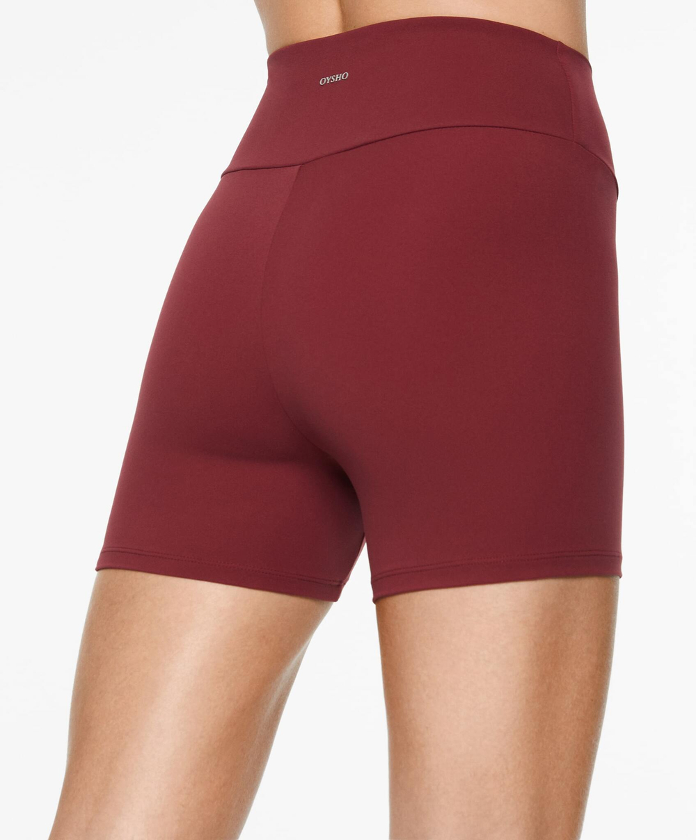 OYSHO Велосипедки Comfortlux с высокой посадкой длиной 10 см, бордовый