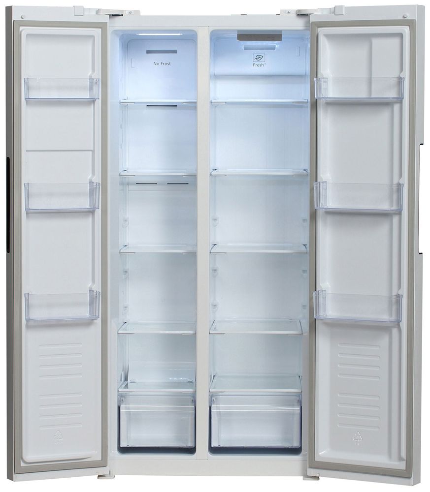 Hyundai CS4502F Side-by-Side белый Холодильник
