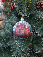 Шар стеклянный "Спас на крови",  ручная роспись