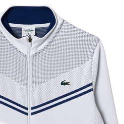 Мужская теннисная кофта Lacoste Tennis x Daniil Medvedev After Match Jacket - white/navy blue