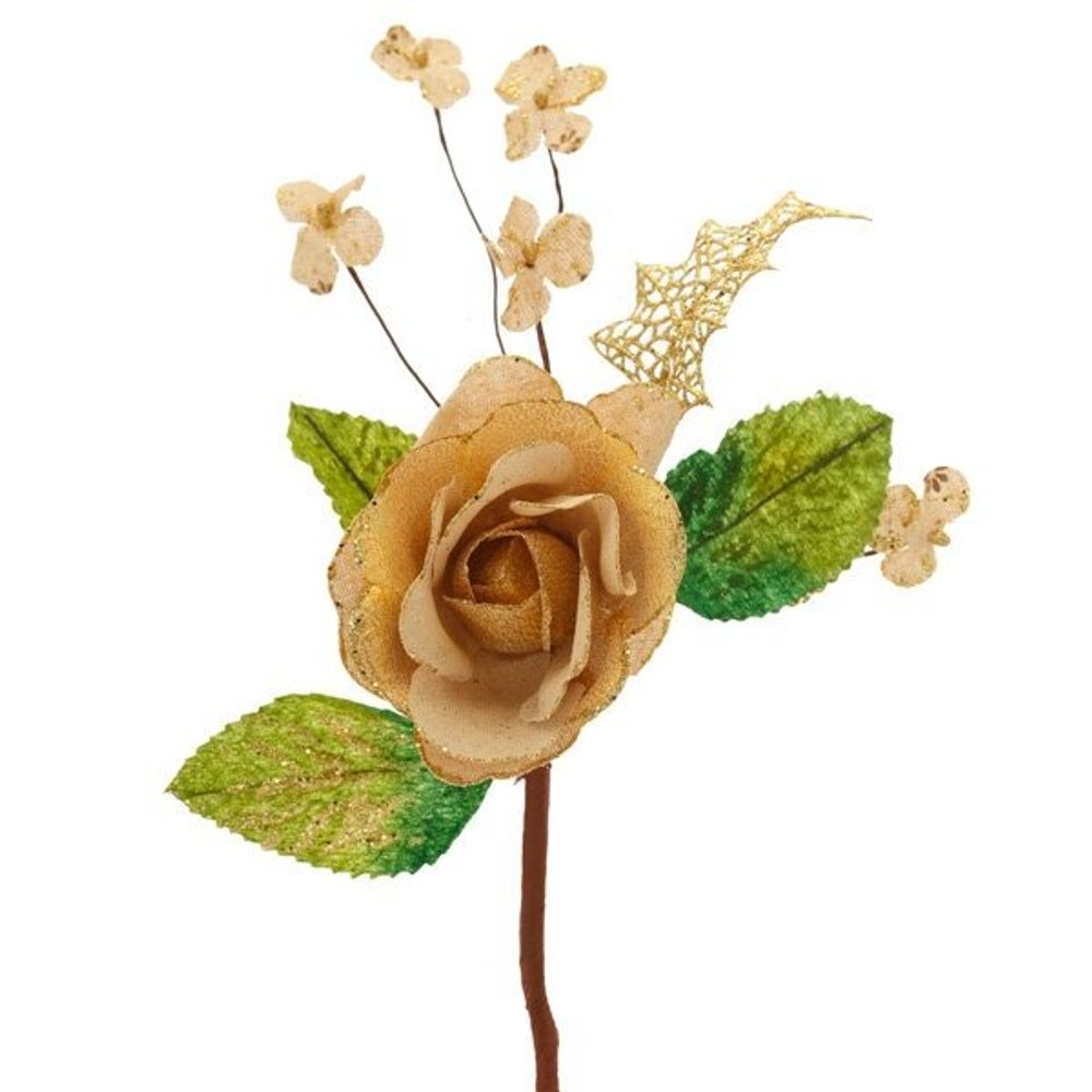 GAEM Цветок искусственный "Роза", L12 W9 H38 см, 2в.