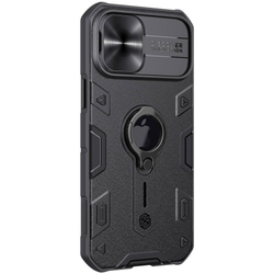 Противоударный чехол с кольцом и защитой камеры Nillkin CamShield Armor Case для iPhone 12 Pro Max