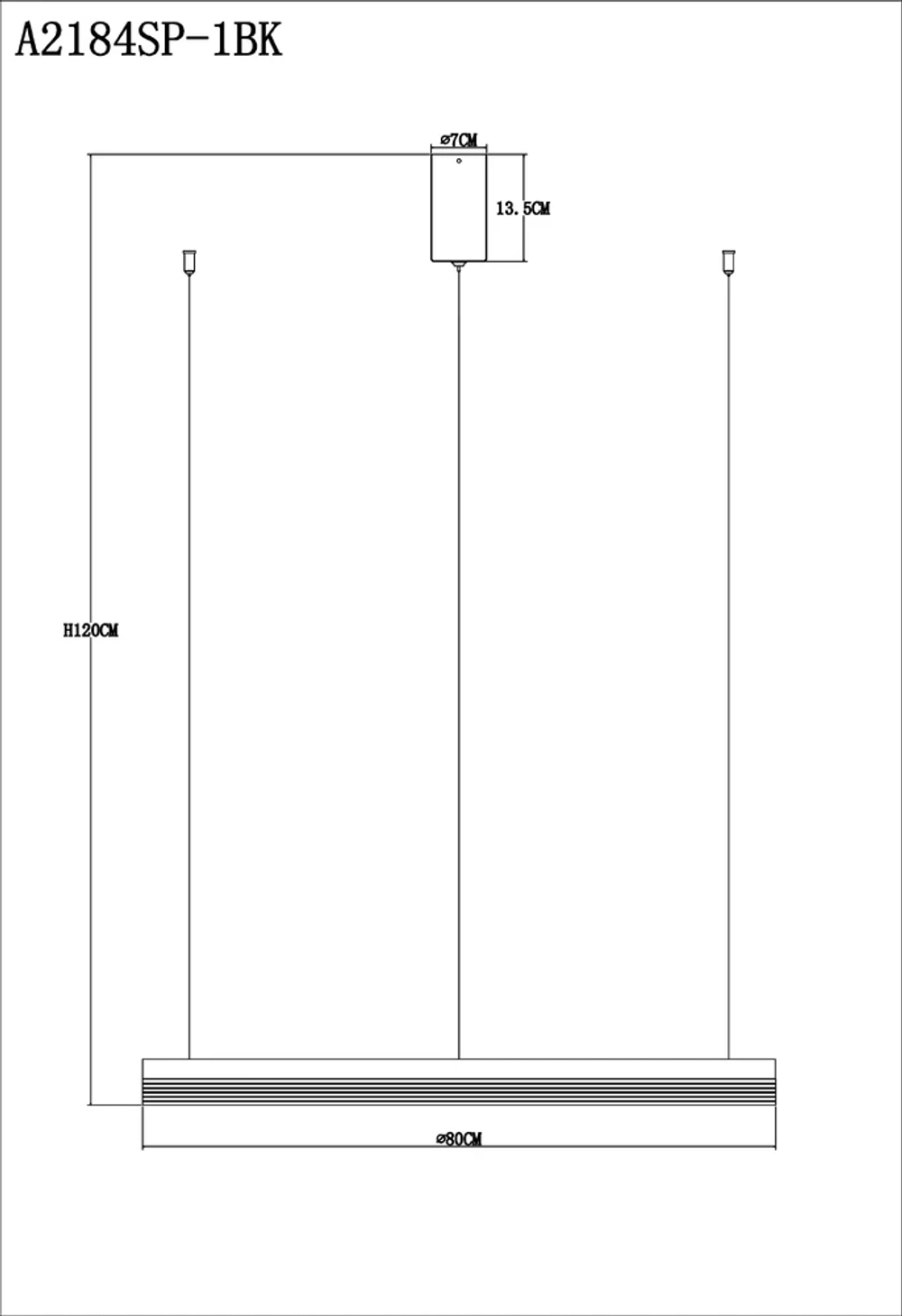 Подвесная люстра Arte Lamp MERCURY A2184SP-1BK