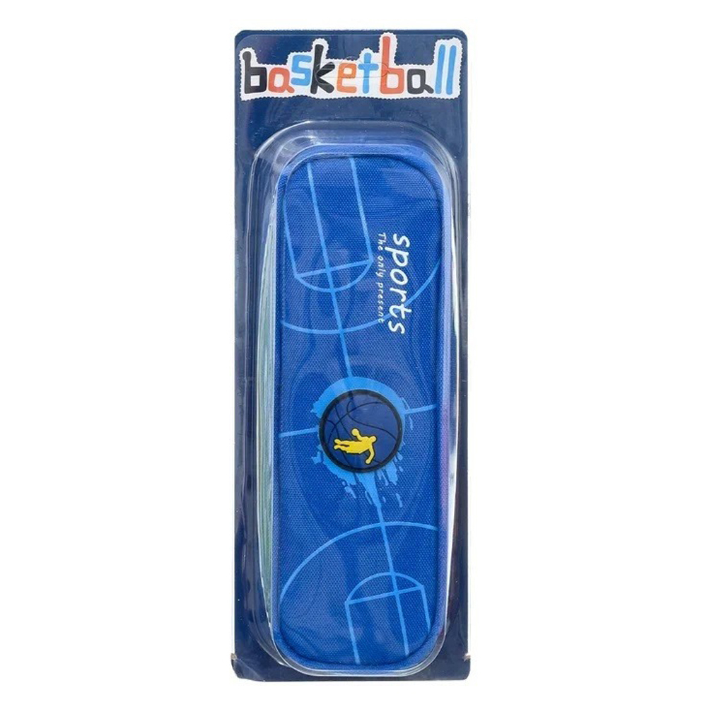 Пенал-косметичка Basir без наполнения, 22,5*7,5*6см, серия "Баскетбол", ассорти