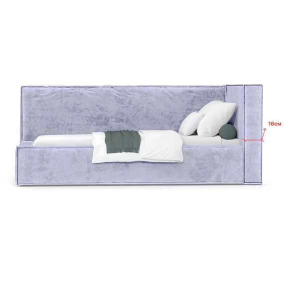 Кровать Bever ПРАВАЯ 120 с подъемным механизмом Nebby 217