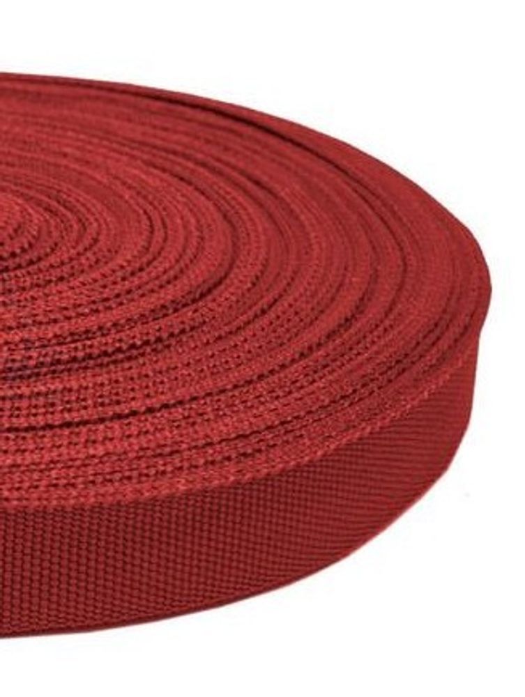 Лента окантовочная (стропа) 7,5 гр/м, ш. 22 мм, красный