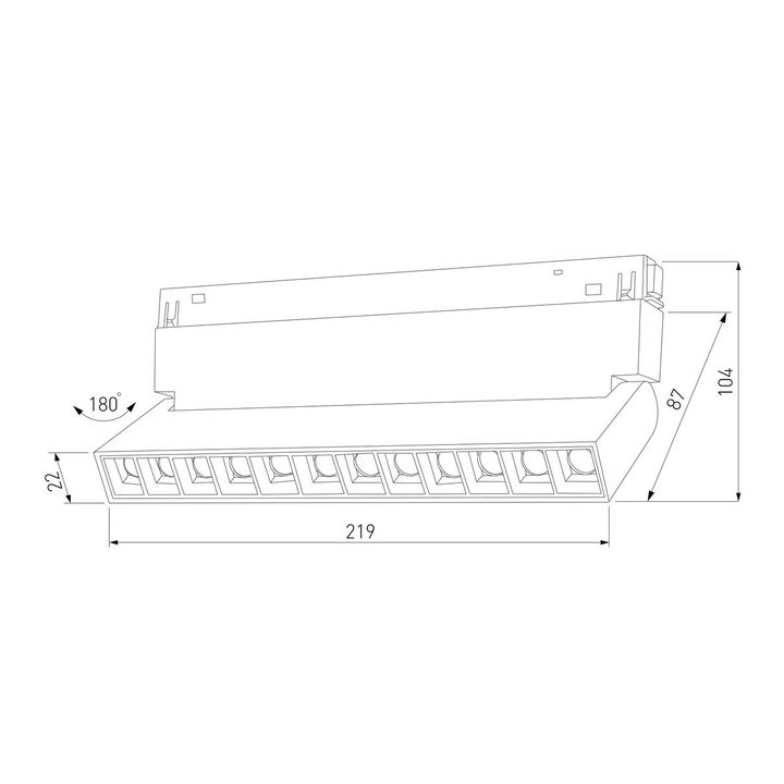 Трековый светодиодный светильник Elektrostandard Slim Magnetic 85010/01 a067370