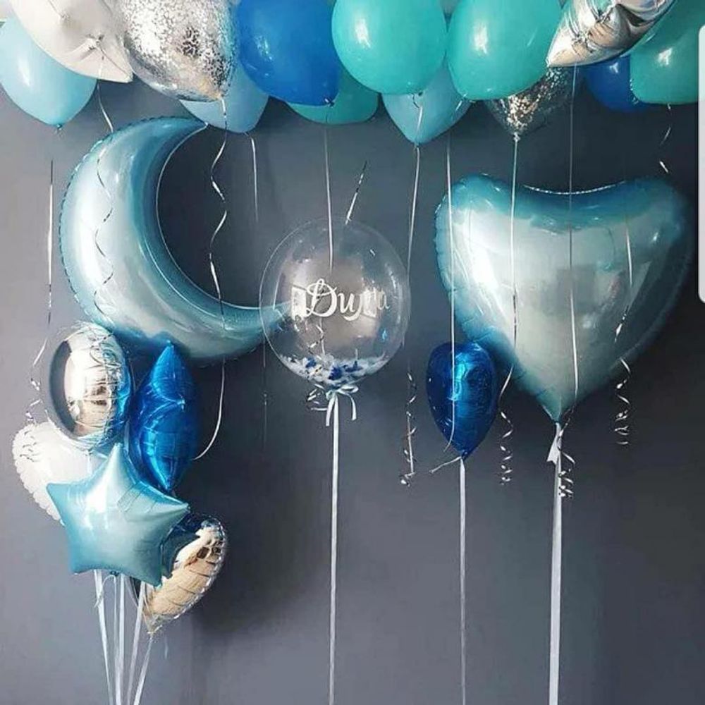Набор из воздушных шаров на выписку для мальчика
