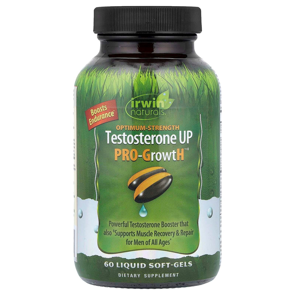 Irwin Naturals, Optimum-Strength Testosterone UP Pro-GrowtH, 60 мягких таблеток