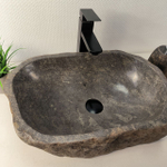 Раковина из речного камня RS-66075 53х34х15 из натурального камня