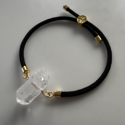 Браслет. Горный хрусталь. Прозрачный кварц