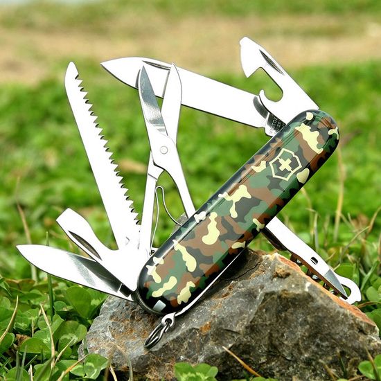 Складной нож Victorinox Мод. Huntsman Camouflage (91 мм) - 15 функций