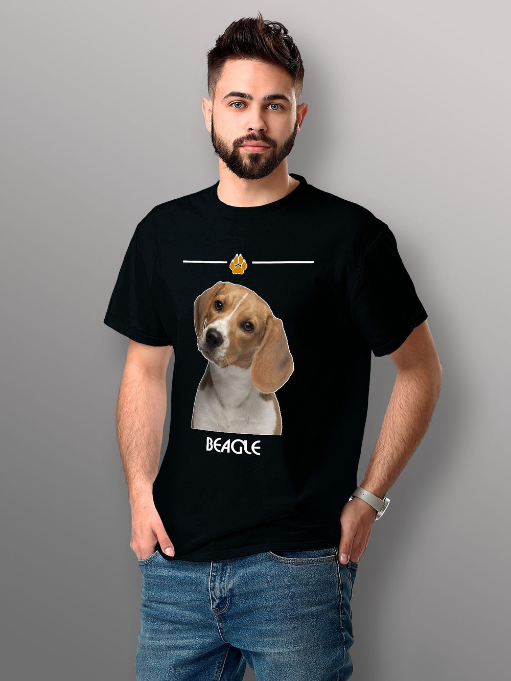 Футболка собака породы бигль
