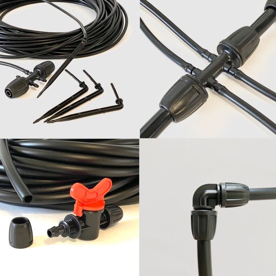 Комплект капельного полива ТОЧКА РОСЫ ПРОФ на 84 растения (для водопровода)