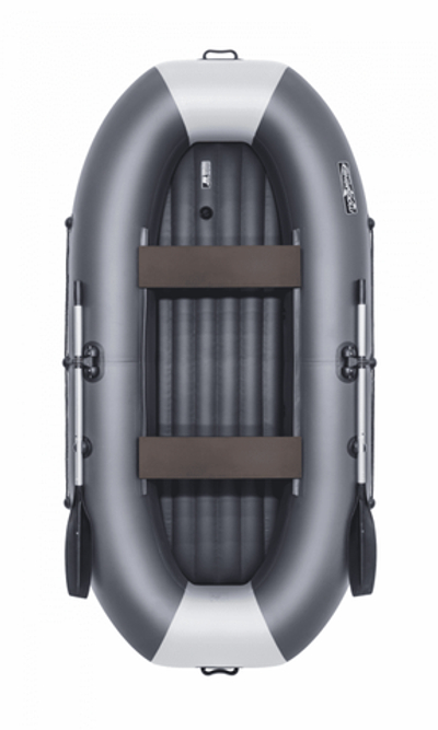 Гребная лодка ПВХ ТАЙМЕНЬ V-290 НД графит-серый