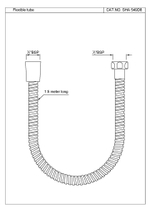 Душевой шланг хром SHA-CHR-549D8