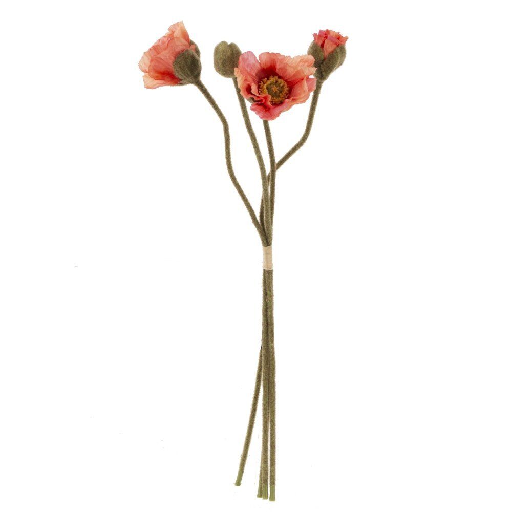 GAEM Цветы искусственные "Букет маков", L12 W8 H51 см