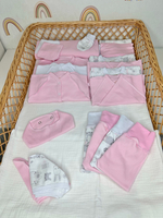 Комплект одежды из 20 предметов «Зайчики с розовым »