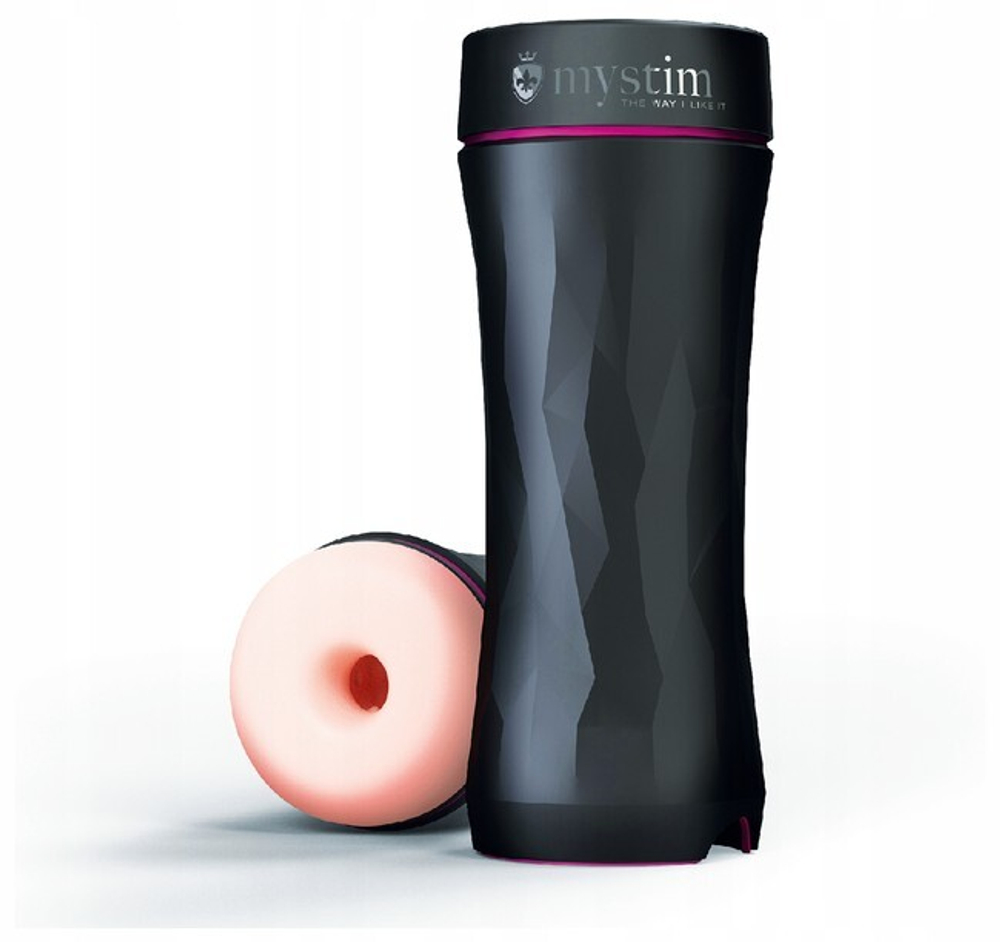 Мастурбатор Mystym Opus E Anal c электростимуляцией (Цвет: черный)