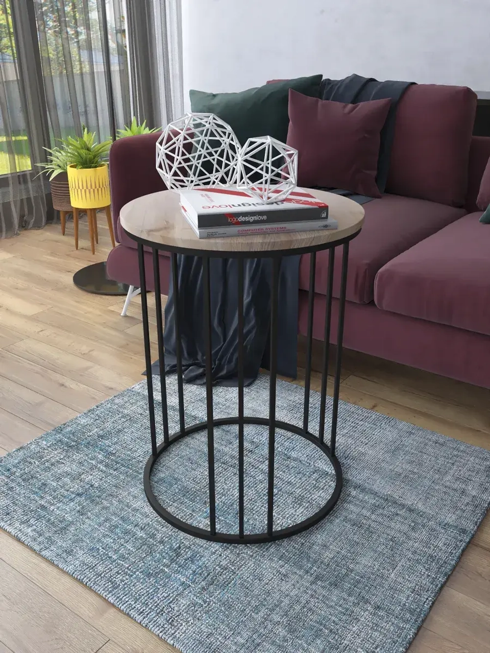 Журнальный стол Трио - ЧД - МДФ в ПВХ