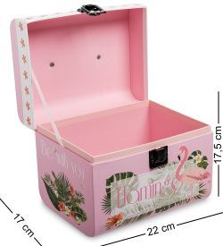 WG-37/2-B Коробка подарочная «Сундук» цв.розовый