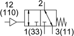 Пневмораспределитель Festo VL/O-3-1/8-B