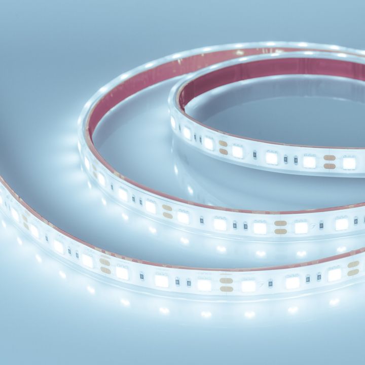 Светодиодная влагозащищенная лента Arlight 14,4W/m 60LED/m 5060SMD холодный белый 5M 036441